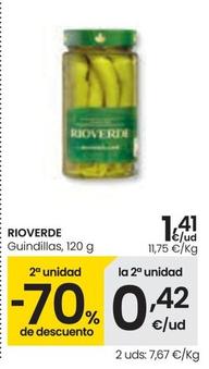 Oferta de Rioverde - Guindillas por 1,41€ en Eroski
