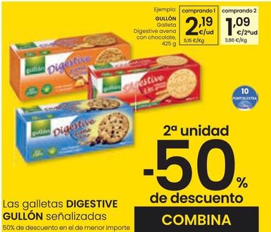 Oferta de Gullón - Galleta Digestive Avena Con Chocolate por 2,19€ en Eroski