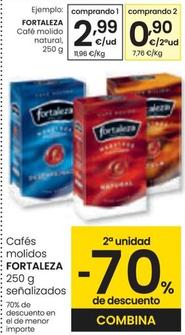 Oferta de Fortaleza - Café Molido Natural por 2,99€ en Eroski