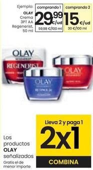 Oferta de Olay - Crema 3pt Aa Regenerist por 29,99€ en Eroski
