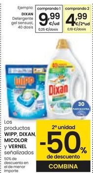 Oferta de Dixan - Detergente Gel Sensual por 9,99€ en Eroski
