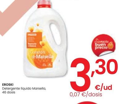 Oferta de Eroski - Detergente Líquido Marsella por 3,3€ en Eroski