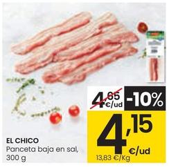 Oferta de El Chico - Panceta Baja En Sal por 4,15€ en Eroski