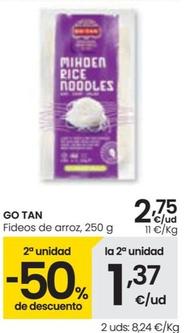Oferta de Go Tan - Fideos De Arroz por 2,75€ en Eroski