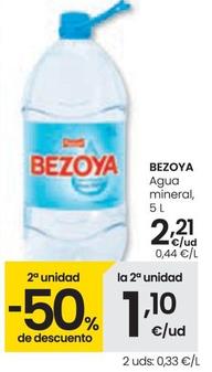 Oferta de Bezoya - Agua Mineral por 2,21€ en Eroski