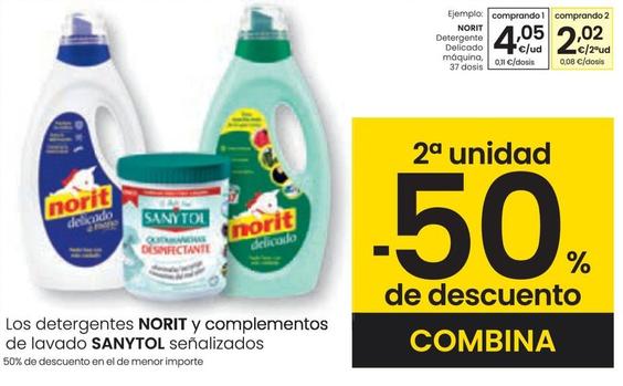 Oferta de Norit - Detergente Delicado Máquina por 4,05€ en Eroski