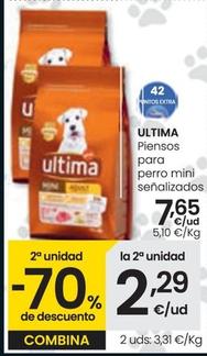 Oferta de Ultima - Piensos Para Perro Mini por 7,65€ en Eroski
