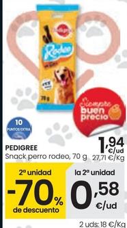 Oferta de Pedigree - Snack Perro Rodeo por 1,94€ en Eroski