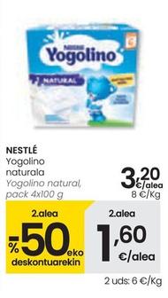 Oferta de Nestlé - Yogolino Natural por 3,2€ en Eroski