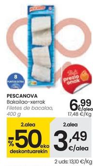 Oferta de Pescanova - Filetes De Bacalao por 6,99€ en Eroski