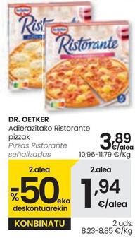 Oferta de Dr Oetker - Pizzas Ristorante por 3,89€ en Eroski