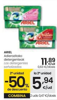 Oferta de Ariel - Los Detergentes Señalizados por 11,89€ en Eroski