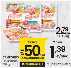 Oferta de Campofrío - Finissimas por 2,79€ en Eroski