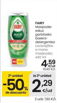 Oferta de Fairy - Lavavajillas A Mano Maxipoder por 4,59€ en Eroski