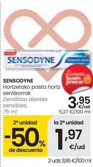 Oferta de Sensodyne - Dentifrico Dientes Sensibles por 3,95€ en Eroski