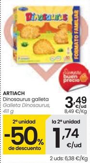 Oferta de Artiach - Galleta Dinosaurus por 3,49€ en Eroski
