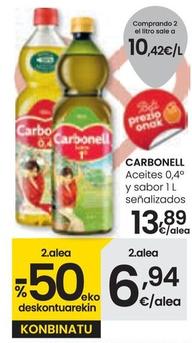 Oferta de Carbonell - Aceites 0,4° Y Sabor por 13,89€ en Eroski