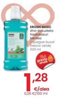 Oferta de Eroski - Enjuague Bucal Frescor Verde por 1,28€ en Eroski