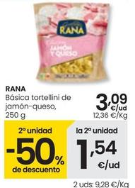 Oferta de Rana - Básica Tortellini De Jamón-Queso por 3,09€ en Eroski