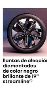 Oferta de Llantas De Aleació Diamantadas De Color Negro Brillante De 19" Streamline en Renault