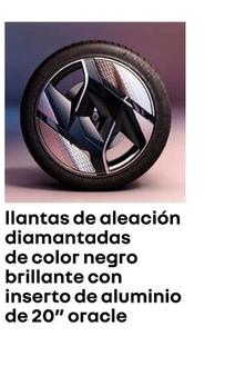 Oferta de Llantas De Aleación Diamantadas De Color Negro Brillante Con Inserto De Aluminio De 20" Oracle en Renault