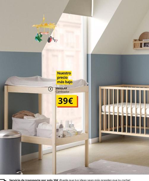 Oferta de Sniglar - Cambiador por 39€ en IKEA
