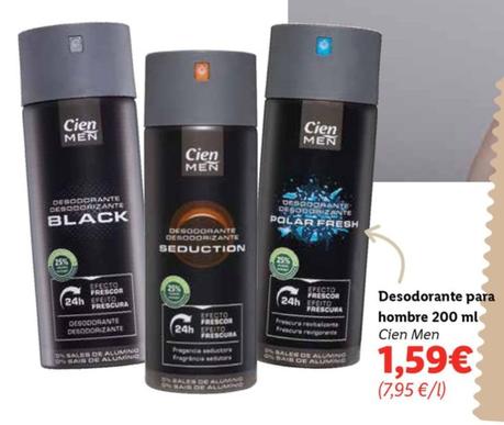 Oferta de Cien - Men Desodorante Para Hombre por 1,59€ en Lidl