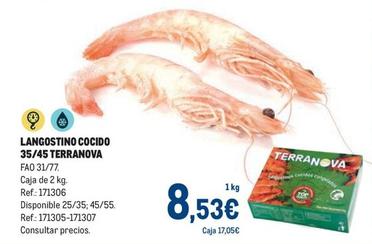 Oferta de Terranova - Langostino Cocido 35/45 por 8,53€ en Makro