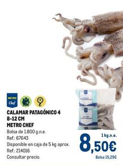 Oferta de Makro - Calamar Patagónico 4 8-12 Cm por 8,5€ en Makro