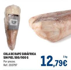 Oferta de Makro - Cola De Rape Sudáfrica Sin Piel por 12,79€ en Makro