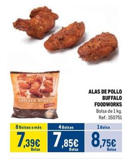 Oferta de Makro - Alas De Pollo Buffalo Foodworks por 8,75€ en Makro
