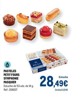 Oferta de Pasquier - Pasteles Petit Fours Symphonie por 28,49€ en Makro