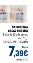 Oferta de Napolitana Cacao O Crema por 7,39€ en Makro