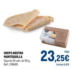 Oferta de Creps Neutro Mantequilla por 23,25€ en Makro
