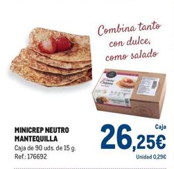 Oferta de Makro - Minicrep Neutro Mantequilla por 26,25€ en Makro