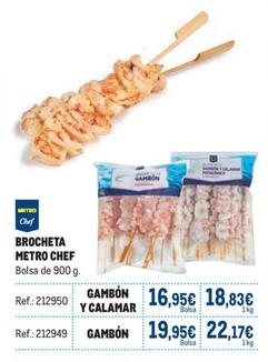 Oferta de Metro Chef - Brocheta por 16,95€ en Makro