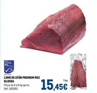 Oferta de Makro - Lomo De Atún Premium Msc Kloska por 15,45€ en Makro