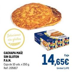 Oferta de Makro - Cachapa Maíz Sin Gluten P.a.n. por 14,65€ en Makro