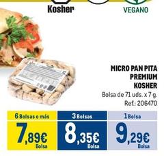 Oferta de Premium Kosher - Micro Pan Pita por 9,29€ en Makro