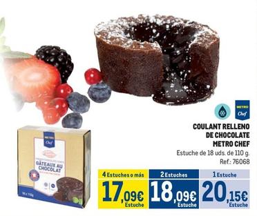 Oferta de Makro - Coulant Relleno De Chocolate por 20,15€ en Makro