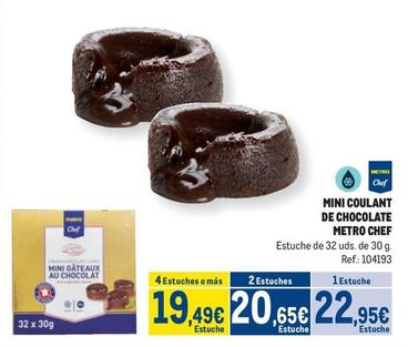 Oferta de Makro - Mini Coulant De Chocolate por 22,95€ en Makro