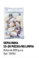 Oferta de Sepia India 13-20 Piezas/kg Limpia en Makro