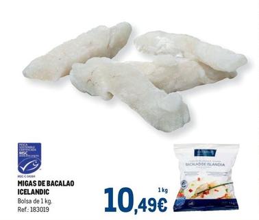 Oferta de Icleandic - Migas De Bacalao por 10,49€ en Makro