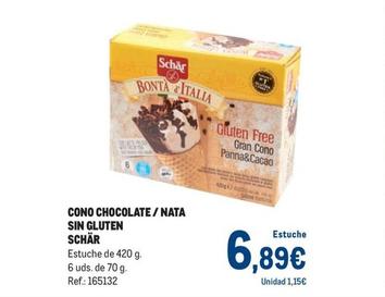 Oferta de Schär - Cono Chocolate por 6,89€ en Makro