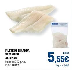 Oferta de Altamar - Filete De Limanda por 5,55€ en Makro
