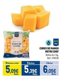 Oferta de Metro Chef - Cubos De Mango por 6,05€ en Makro