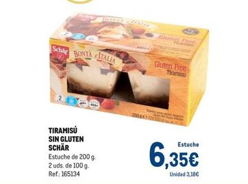 Oferta de Schär - Tiramisú Sin Gluten por 6,35€ en Makro