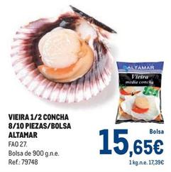 Oferta de Altamar - Vieira 1/2 Concha 8/10 Piezas/bolsa por 15,65€ en Makro