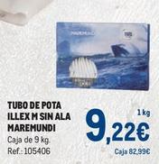 Oferta de Maremundi - Tubo De Pota Illex M Sin Ala por 9,22€ en Makro