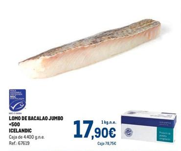 Oferta de Icleandic - Lomo De Bacalao Jumbo por 17,9€ en Makro